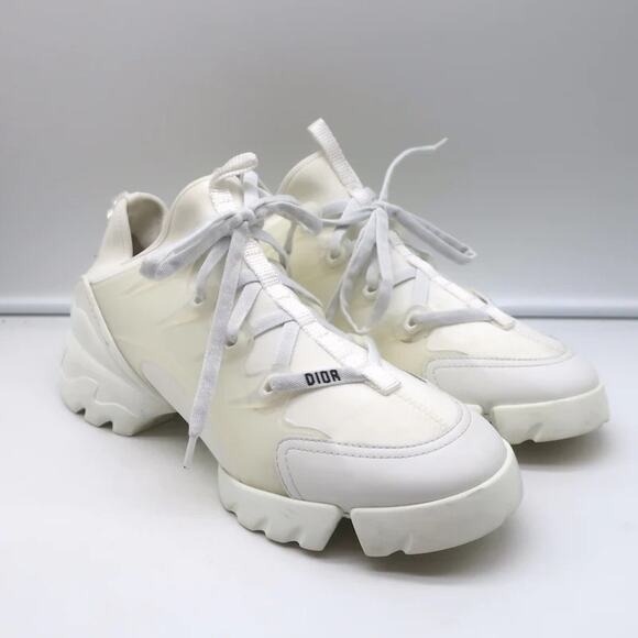 Dior D "All White" Connect Sneakers Size 37.5 - Picture 3 of 14